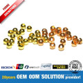 Fishing Tools Gold and Copper Tungsten Slot Ball